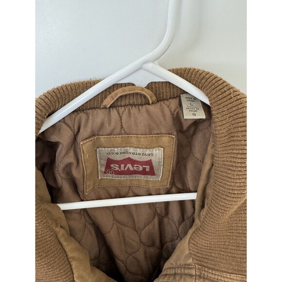 Levi's Quilted 4 Pocket Canvas Jacket Heavyweight Chore Barn Large - Picture 3 of 6